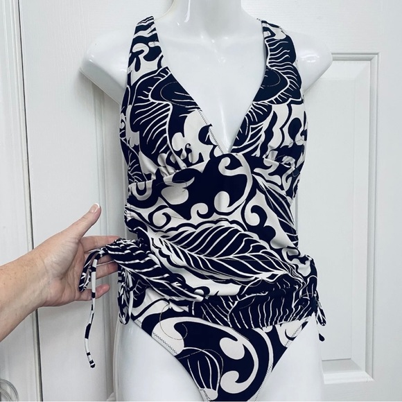 Lea Gottlieb 2 PC Tankini Bathing, Swim Suit, Fashion Designer Suit Size US 10 - Picture 3 of 12